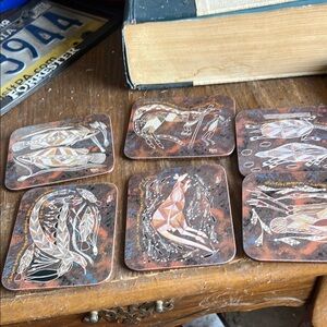 Set of Artistic Animal Coasters